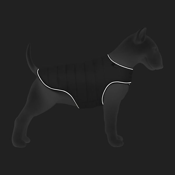 Курточка-накидка для собак AiryVest, S, B 41-51 см, C 25-35 см чорний 15421 фото