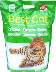 Силикагелевий наповнювач Бест Кет для котячого туалету Best Cat Green Apple 7,2 літрів 21792 фото