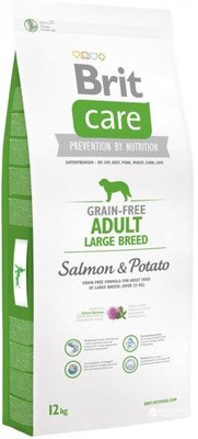 Сухий корм для собак вагою від 25 кг Brit Care GF Adult Large Breed Salmon & Potato 12 кг 132727/0184 фото