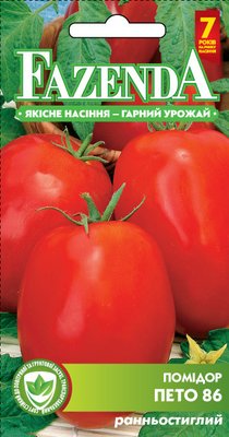 Насіння томату Пето 86 0.1 г, FAZENDA, O. L. KAR 16910 фото