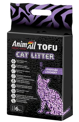 Наповнювач AnimAll Tofu (Тофу) соєвий для котів з ароматом лаванди 2.6 кг (6 л) 67003 фото