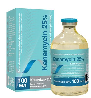 Канаміцин 25% 100 мл O.L.KAR 7308 фото