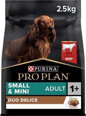 Сухий корм Pro Plan Small&Mini Duo Delice для дорослих собак дрібних порід з яловичиною 2.5 кг п100089 фото