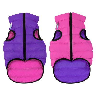 Курточка для собак AiryVest двостороння, розмір L 65, рожево-фіолетова 2088580334 фото