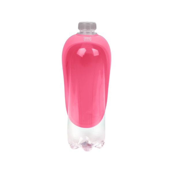 Поїлка-насадка на пляшку WAUDOG Silicone, 165х90 мм рожевий 50777 фото