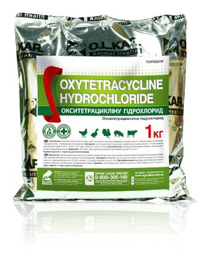 Окситетрациклін гідрохлорид 96% 1 кг O.L.KAR. 1395 фото